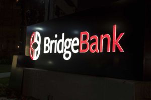 Bridge Bank Monument - Night
